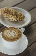 Barista making a cup of coffee