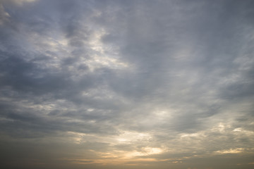 clouds before  Sunset