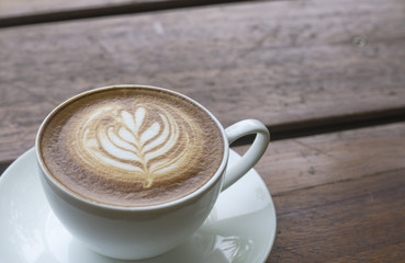 Barista making a cup of coffee