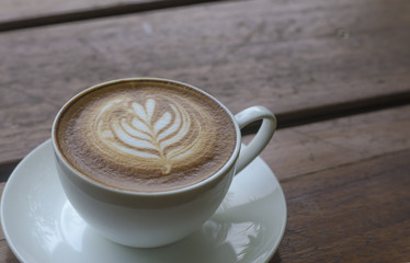Barista making a cup of coffee
