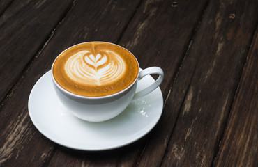 Barista making a cup of coffee