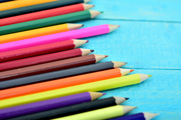 Fototapeta premium Group of pencil on table