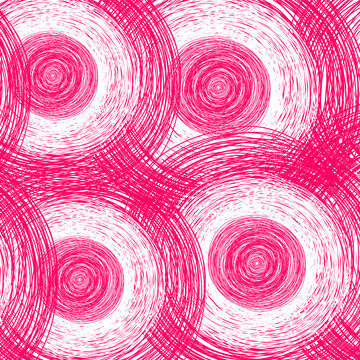 kolorowe, ręcznie rysowane oł&oacute;wkiem, koła, ilustracje wektorowe, obraz