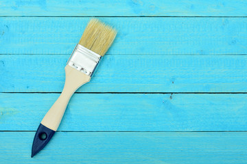 Paint brush on table