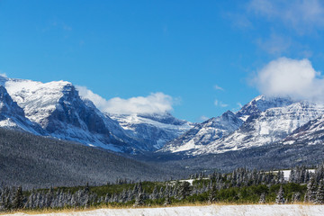 Glacier Park in winter