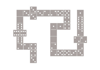 Fototapeta premium grey domino pattern background
