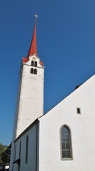 Fototapeta na wymiar Stadtkirche St. Nikolaus, Bremgarten, Schweiz