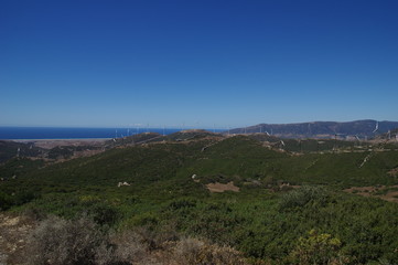 Naklejka premium Alter Windpark in Andalusien