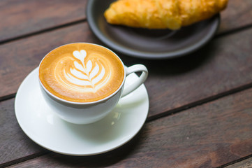Barista making a cup of coffee