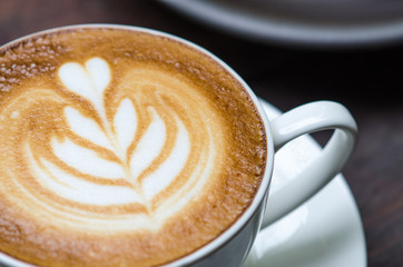 Barista making a cup of coffee