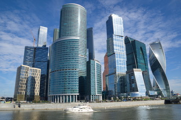 Fototapeta premium Moscow, Russia - August 26, 2016: Moscow international business center 