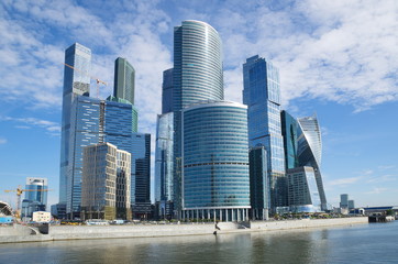 Moscow, Russia - August 26, 2016: Tower business center 