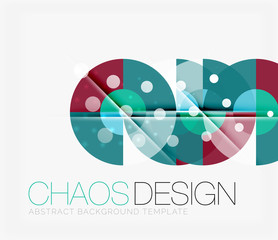 Abstract background with round shapes