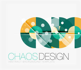 Abstract background with round shapes