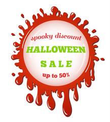 halloween sale red stain
