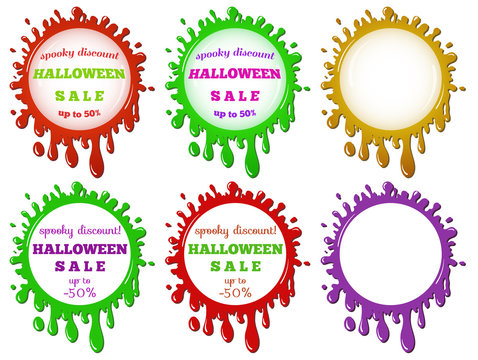 set of halloween sale stains