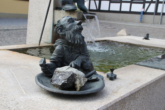 Der Marktbrunnen in Harzgerode