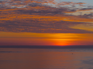 beautiful red sunset
