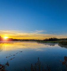 earlier morning on the river