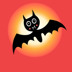 Graphics bat for Halloween