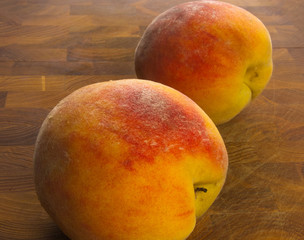 big ripe peachs