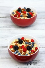 Healthy homemade oatmeal  breakfast