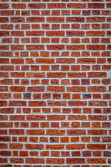 Mur de briques rouges