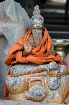 Sitting Buddha sculpture