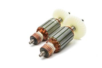 Electric motor rotor isolated