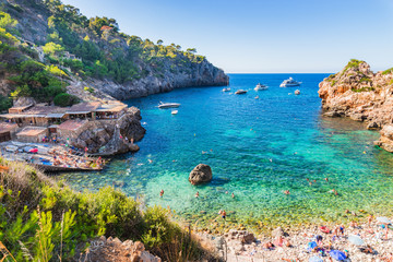 Spanien Mittelmeer Bucht Mallorca Cala Deia