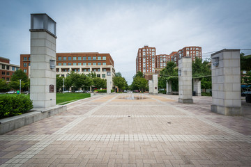Obraz premium Open space at John Carlyle Square, in Alexandria, Virginia.
