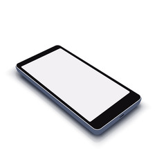 smartphone on white