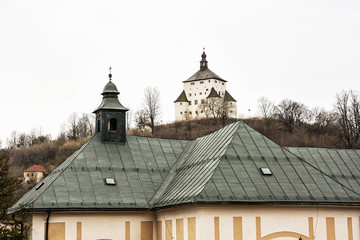 New castle in Banska Stiavnica, historical minning city, Slovak