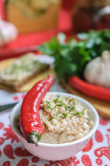 Meat spread with hot red pepper