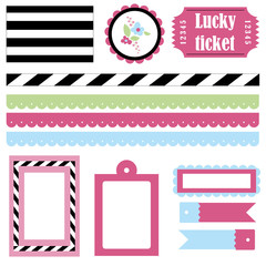 Vector signs and symbols for organized your planner.