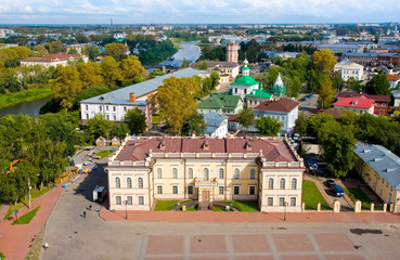 Obraz premium Aerial View of Kremlin Square, Vologda, Russia