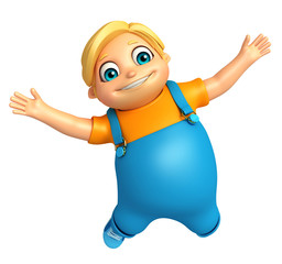Kid boy with Jumping pose