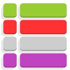 Obraz premium Flat blank icon empty internet color button
