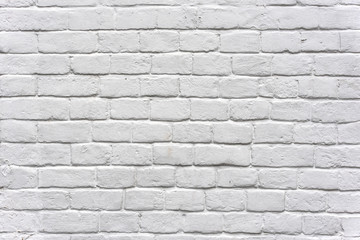 White brick wall large texture