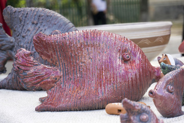 Ceramic souvenir in the form of fish