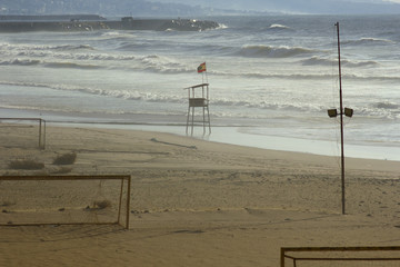 Ramlet al-Baida Beach, Beirut, Lebanon. 
 Public beach in Beirut, Lebanon.

