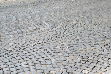 old cobblestones road