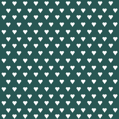 Seamless vector pattern with white hearts on pastel background - 121050670