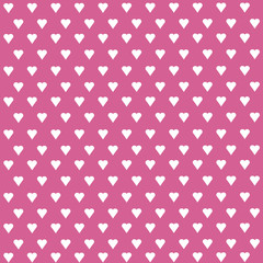 Fototapeta premium Seamless vector pattern with white hearts on pastel background