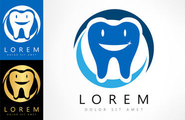 tooth logo. vector illustration. 
