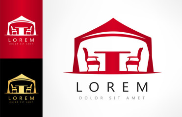 wedding or entertainment tent logo