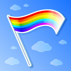 Vector rainbow flag