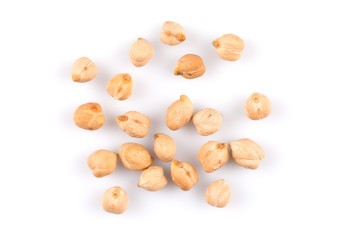 chickpea on white background