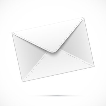 White paper vector envelope