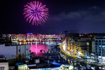 Fototapeta premium Malta Fireworks
